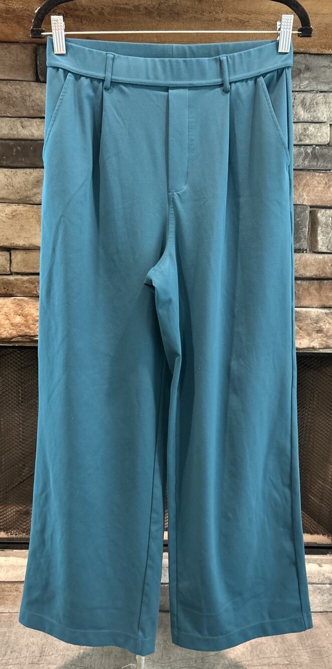Women’s HALARA Teal Flex Daystretch High Waisted Pants Size M *B3